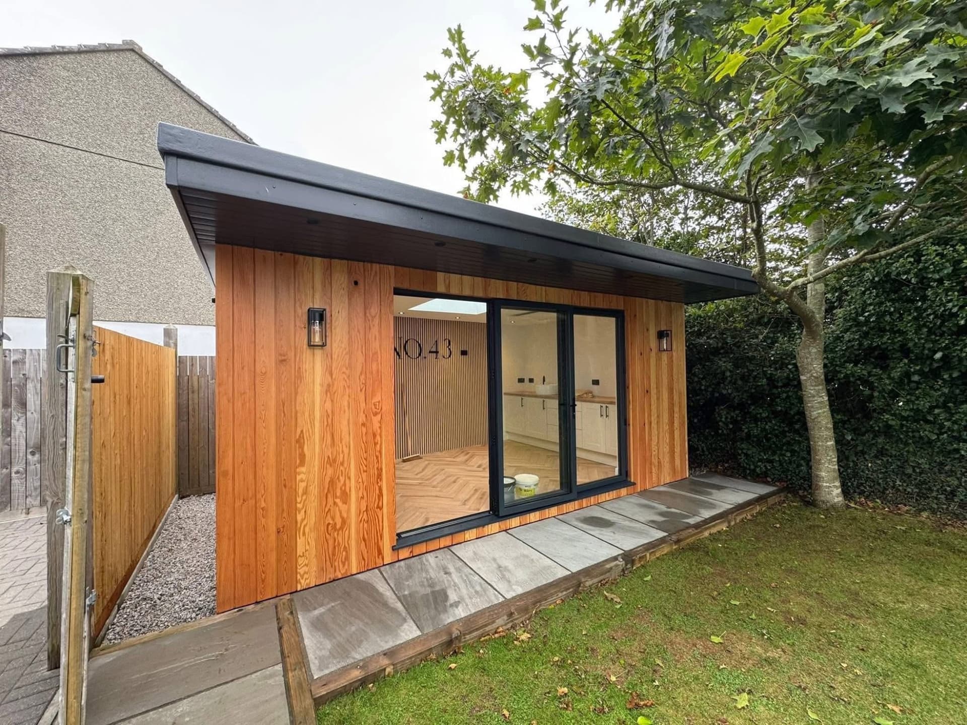 Cedar Cladded Out-House Oiled With Osmo Oil